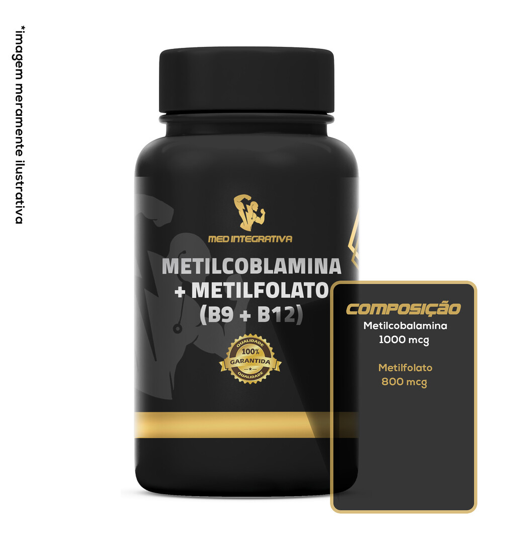 (B9 + B12) Metilcobalamina 1000 mcg + Metilfolato 800 mcg MedIntegrativa (B9 + B12) Metilcobalamina 1000 mcg + Metilfolato 800 mcg MedIntegrativa